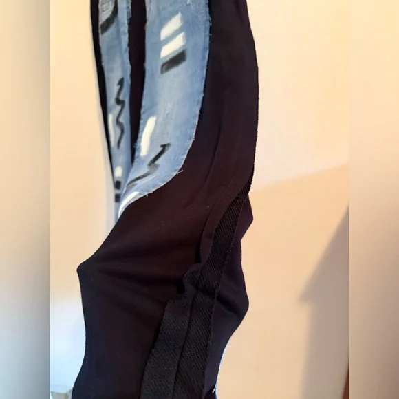 Stylish Blue Jeans and Black Women's Skirt - Picture 2 of 7